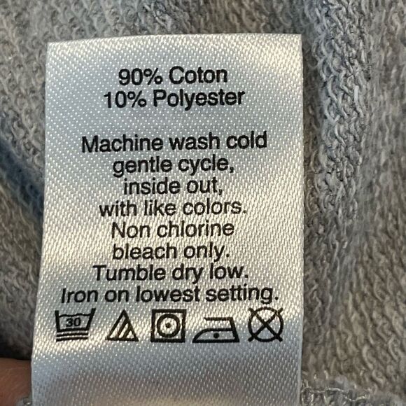 J. Crew Striped Beach Hoodie Sweatshirt Gray White French Terry Long Sleeve M - Picture 9 of 9